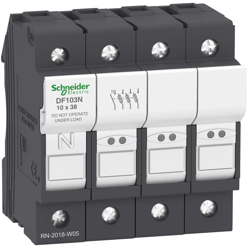 3-Phasen Plus Neutral 32A Sicherungshalter 10x38mm TeSys - DF103N [3 Stück]
