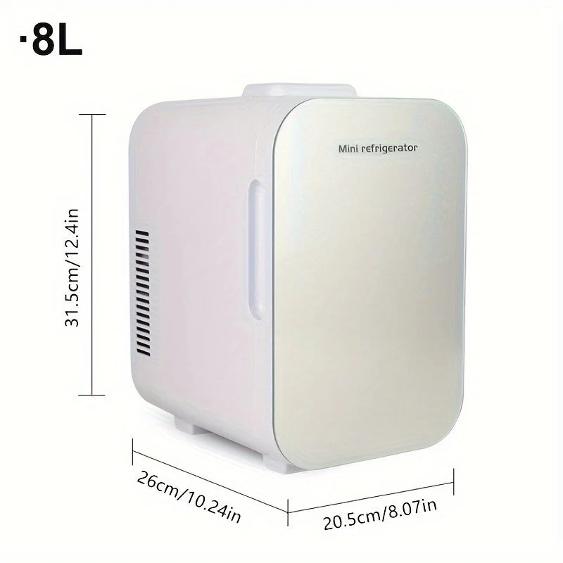 ChillMate 8L Mini-Kühlschrank – Energieeffizient mit Glastür