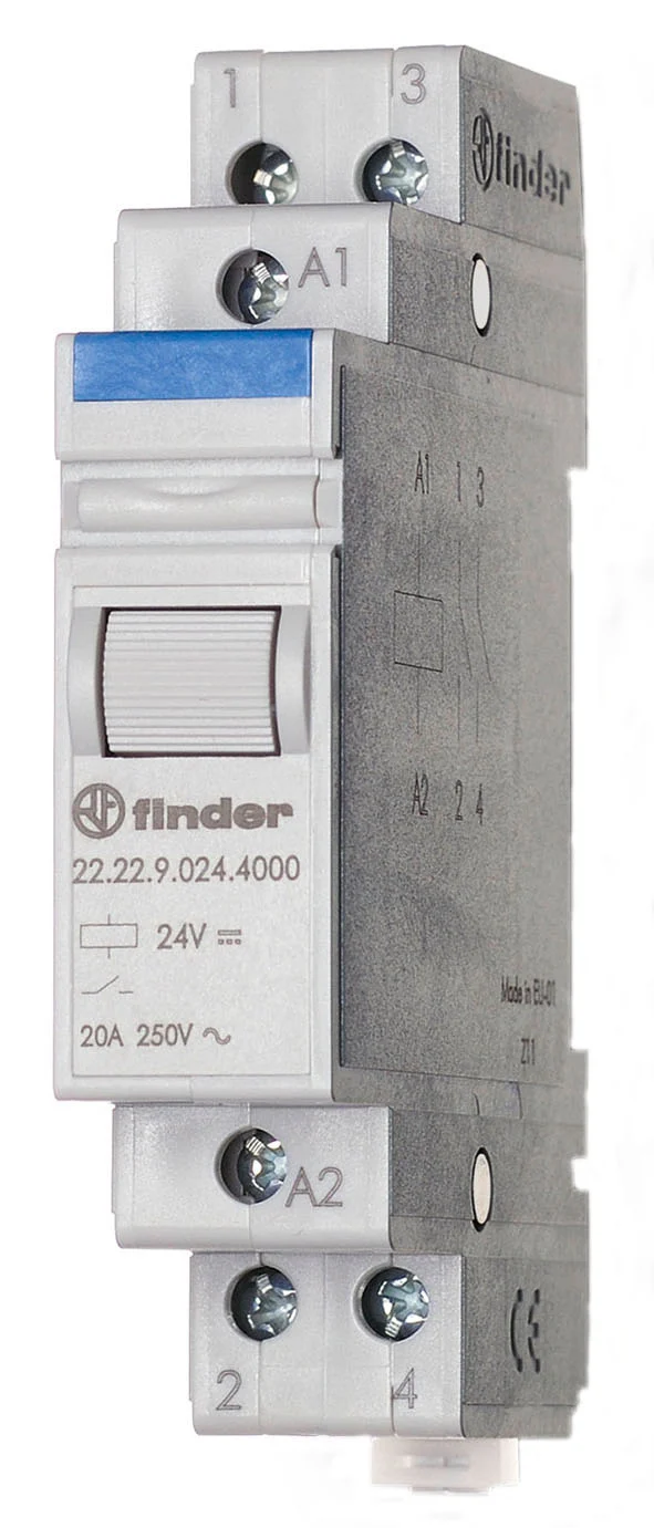 Finder 22.22 DIN-Schienen Installationsrelais 20A 230VAC - 22.22.8.230.4000