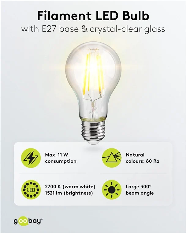 Filament-LED-Birne, 11 W