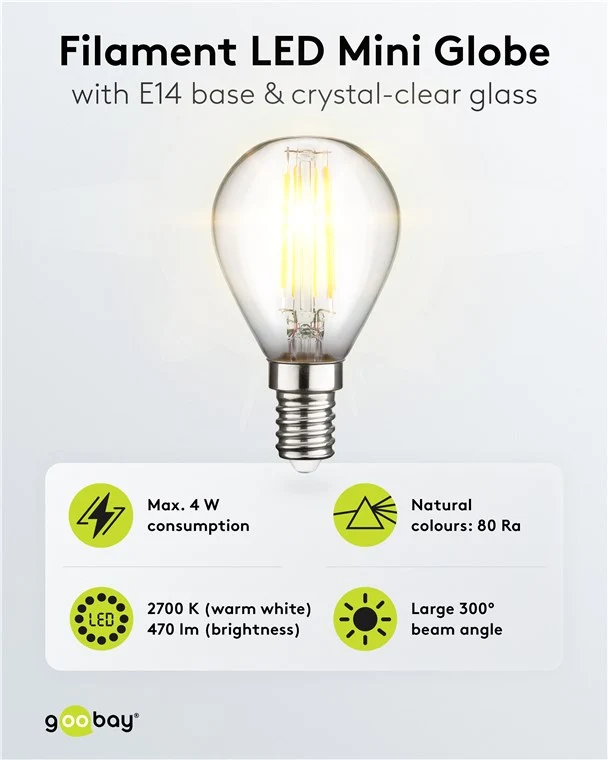 Filament-LED-Mini-Globe, 4 W