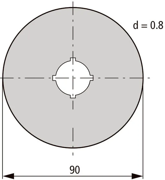 Eaton M22-XAK Not-Aus-Schild 90mm Gelb - 216464