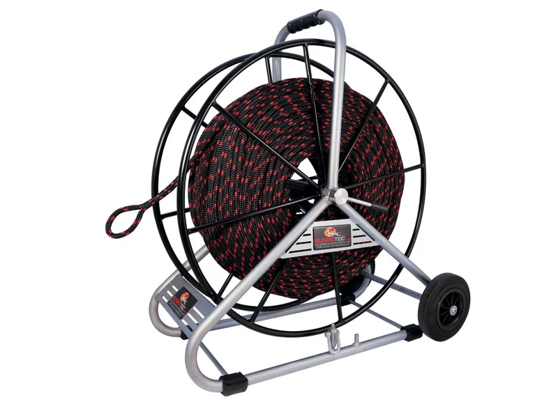 RUNPOTEC 10120 Zugseil Ø 12 mm inkl. Haspel, 150m