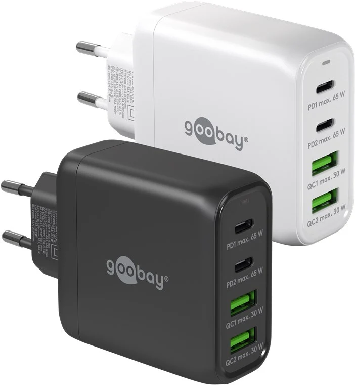 USB-C™ PD GaN Multiport-Schnellladegerät (68 W) weiß
