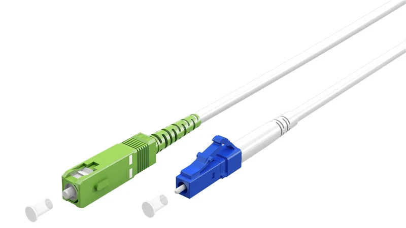 Glasfaserkabel (FTTH), Singlemode (OS2) White, (Simplex), 30 m