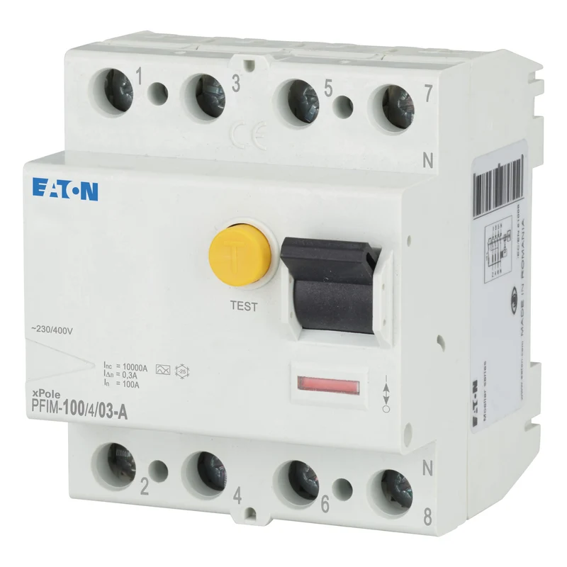 Eaton PFIM 4P 100A Typ A RCCB Fehlerstromschutzschalter - 102871
