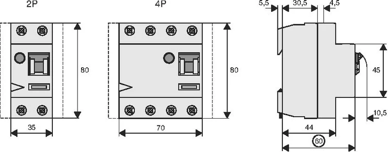 Eaton PFIM 4P 100A Typ A RCCB Fehlerstromschutzschalter - 102871