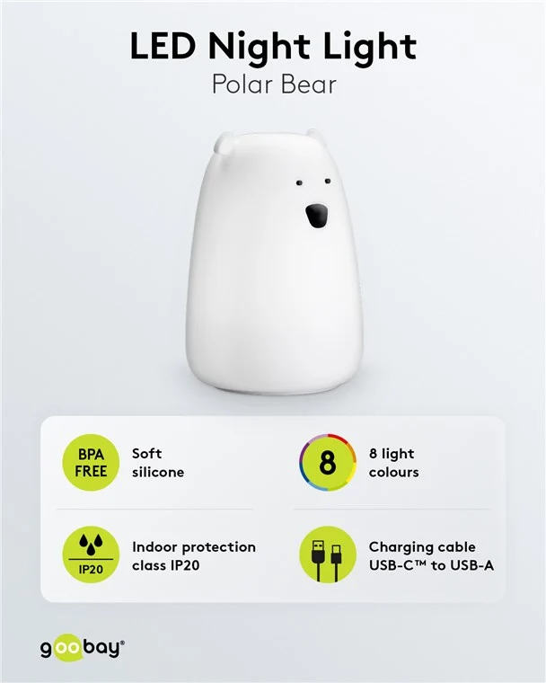 LED-Nachtlicht "Eisbär"