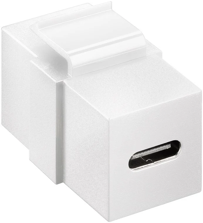 Keystone-Modul USB-C™-Verbinder, USB 3.2 Gen 2 (10 Gbit/s), weiß