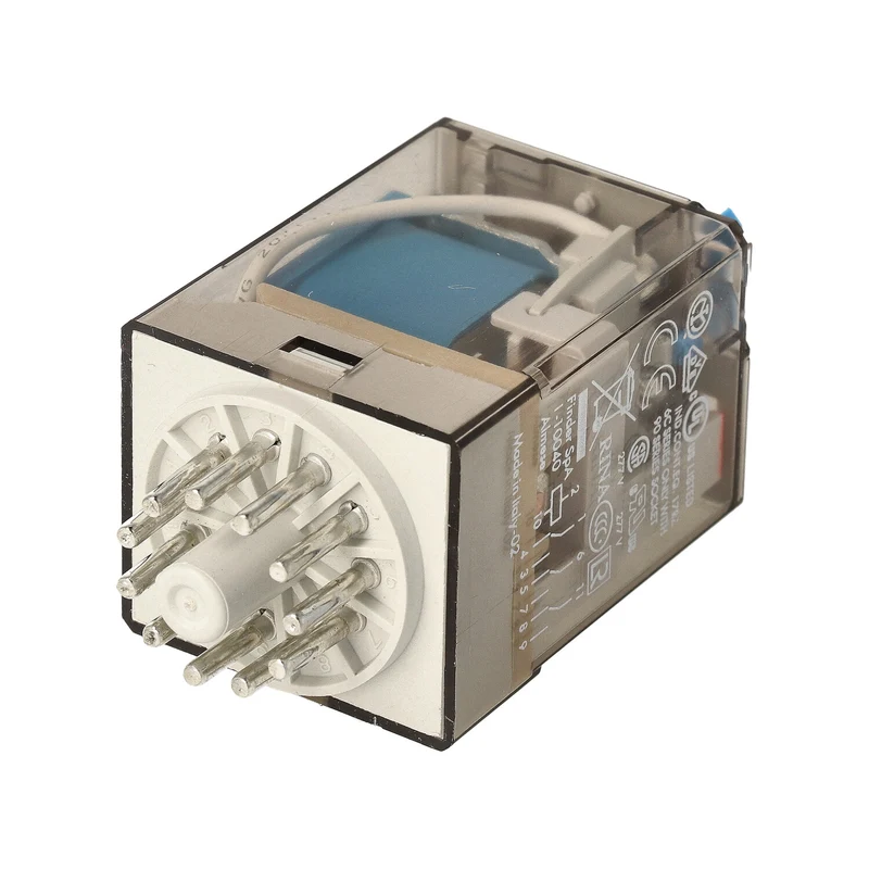 Finder Industrielles Relais 3CO 10A 24VDC Mit Testtaste - 60.13.9.024.0040