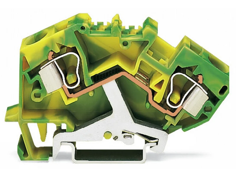 WAGO 784-607 2-Leiter-Schutzleiterklemme 10 mm² CAGE CLAMP® grün-gelb