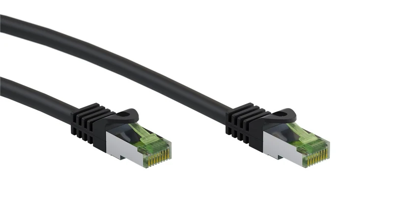 CAT 8.1 Patchkabel, S/FTP (PiMF), schwarz