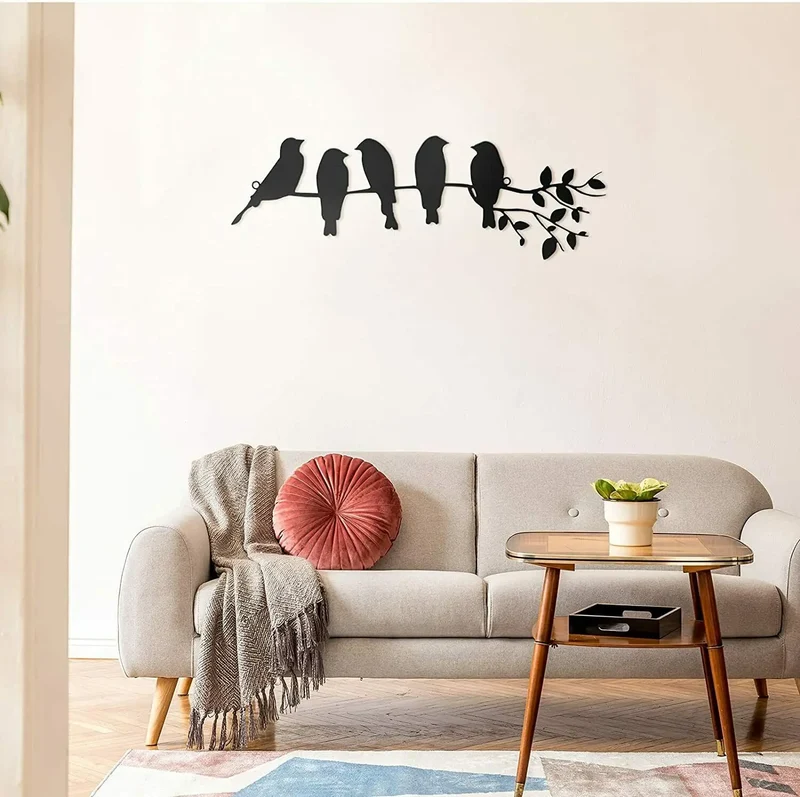 Vogelgezwitscher Wanddekoration – Stimmungsvolle Sitzende Vögel