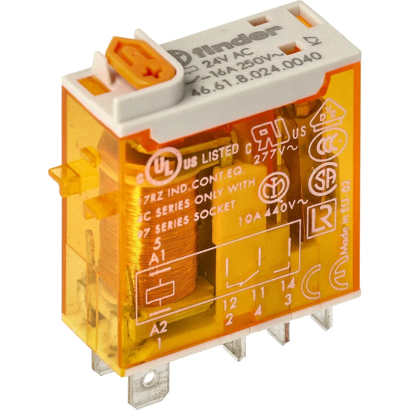Finder 46 Serie Industrie Relais 16A 24VAC SPDT - 46.61.8.024.0040
