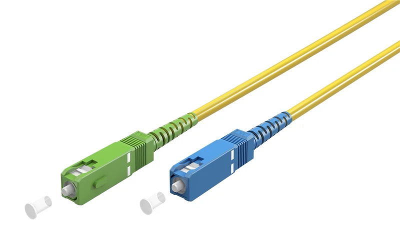 Glasfaserkabel (FTTH), Singlemode (OS2) Yellow, (Simplex), 30 m