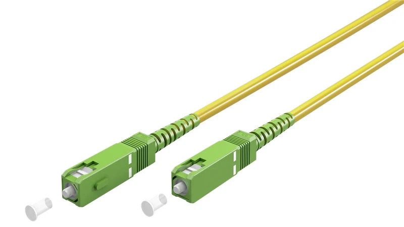 Glasfaserkabel (FTTH), Singlemode (OS2) Yellow, (Simplex), 20 m