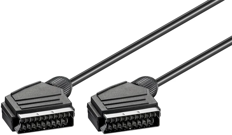 Scart-Verbindungskabel, vernickelt, ø mm