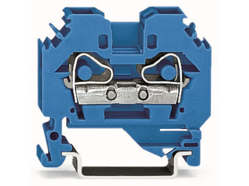 WAGO 282-104 2-Leiter-Durchgangsklemme 6 mm² für Anwendungen Ex i geeignet CAGE CLAMP® blau