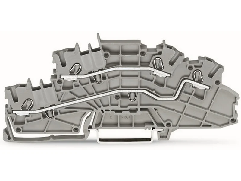 WAGO 2003-6642 Installationsetagenklemme mit Betätigungsöffnung 2,5 mm² Push-in CAGE CLAMP® grau