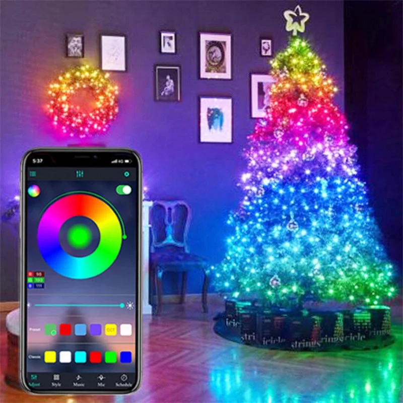Smart LED Weihnachtsbaumbeleuchtung – Perfekte Stimmung per App steuern