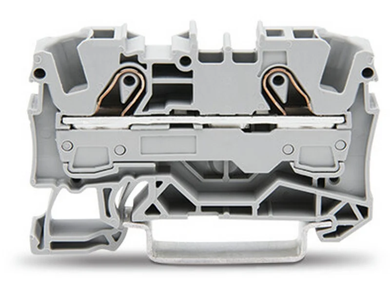 WAGO 2006-1201 2-Leiter-Durchgangsklemme 6 mm² Ex e II geeignet Push-in CAGE CLAMP® grau