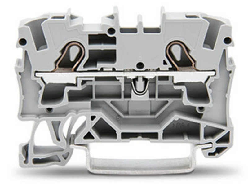 WAGO 2004-1201 2-Leiter-Durchgangsklemme 4 mm² Ex e II geeignet Push-in CAGE CLAMP® grau