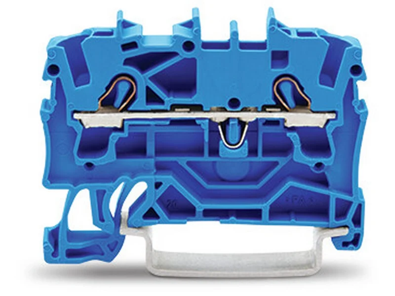 WAGO 2002-1204 2-Leiter-Durchgangsklemme 2,5 mm² Ex e II u. Ex i geeignet Push-in CAGE CLAMP® blau