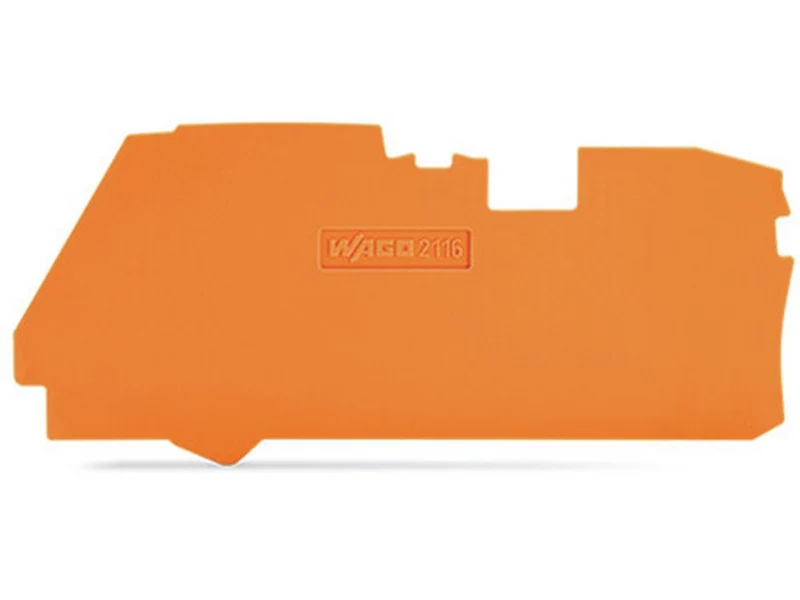 WAGO 2116-1292 Abschluss- und Zwischenplatte 1 mm dick orange