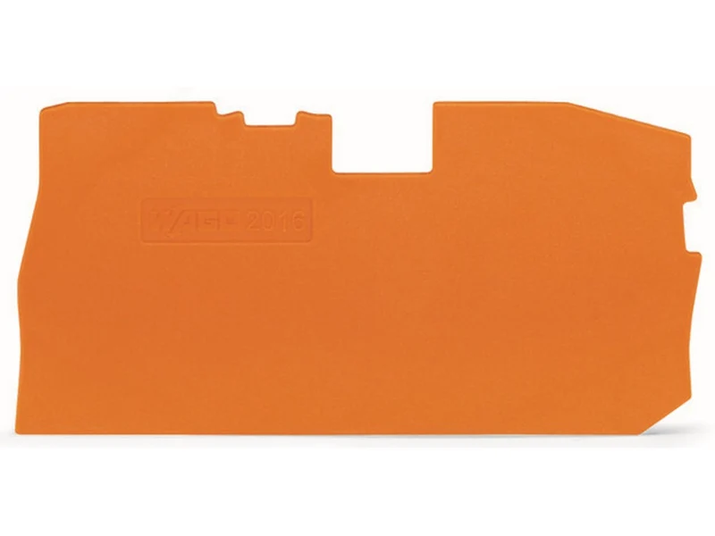 WAGO 2016-7192 Abschluss- und Zwischenplatte 1mm dick orange
