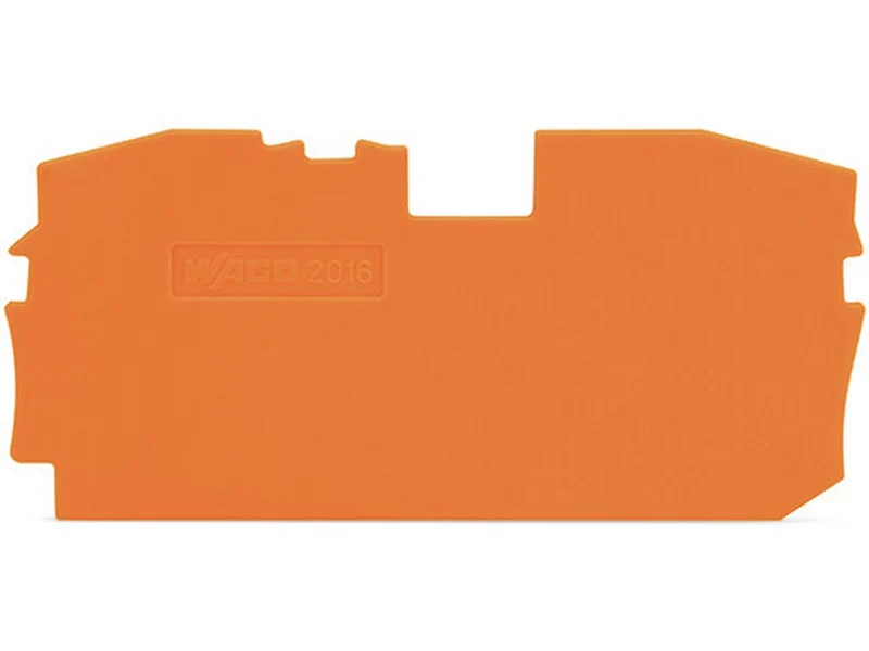 WAGO 2016-1292 Abschluss- und Zwischenplatte 1mm dick orange