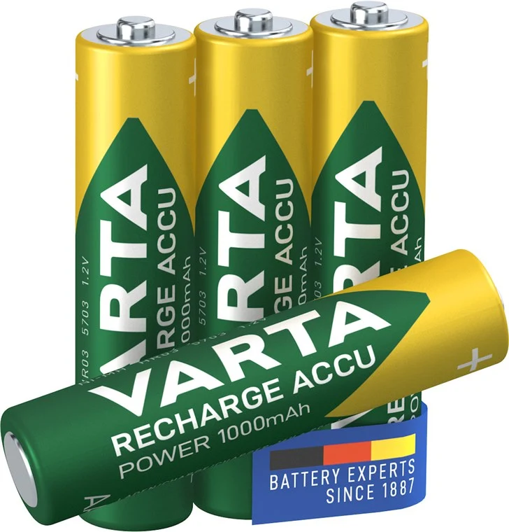 AAA (Micro)/HR03 (5703) Akku - 1000 mAh, 4 Stk. im Blister