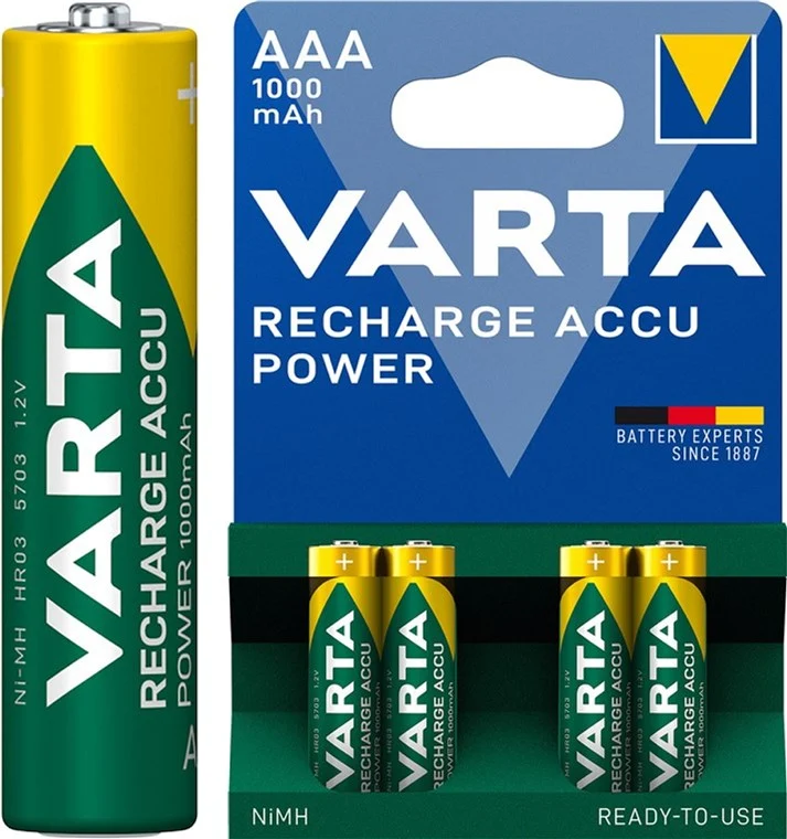 AAA (Micro)/HR03 (5703) Akku - 1000 mAh, 4 Stk. im Blister