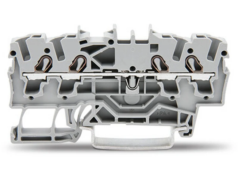 WAGO 2002-1401 4-Leiter-Durchgangsklemme 2,5 mm² Ex e II geeignet Push-in CAGE CLAMP® grau