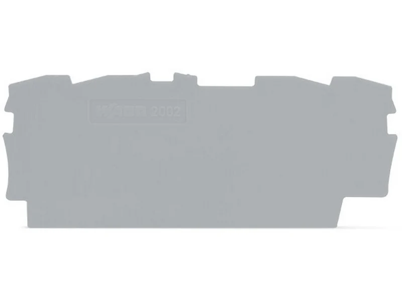 WAGO 2002-1491 Abschluss- und Zwischenplatte 0,8mm dick grau