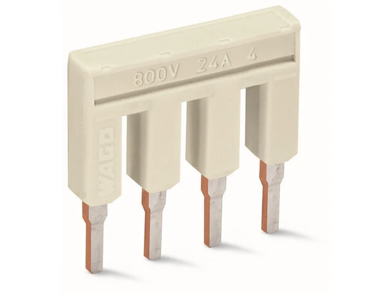 WAGO 2002-404 Brücker 4-fach isoliert lichtgrau