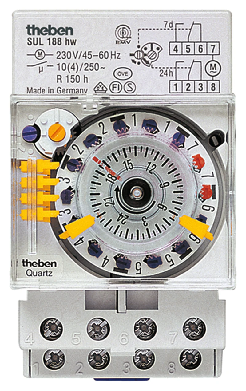 THEBEN 1880108 Analoge Zeitschaltuhr SUL 188 hw