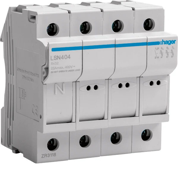 Hager Halter für zylindrische Sicherungen - LSN404