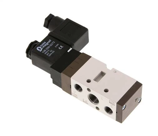 5/2 G1/4'' (G1/8'') Magnetventil 12V DC 1,5-10bar/21,0-140psi YPC