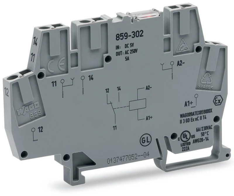 24 V DC Relaismodul Mit Statusanzeige 6mm - 859-304
