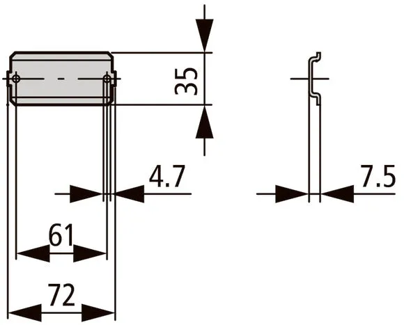Eaton TS-CI-K1 Hutschienen-Befestigungsschiene Für Kleine Gehäuse - 206901 [2 Stück]