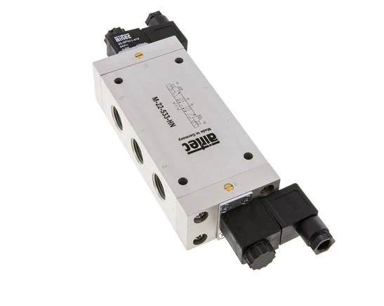5/3 G1/2'' Auspuff-Mittelmagnetventil 24V DC 3-10bar/42-140psi Airtec