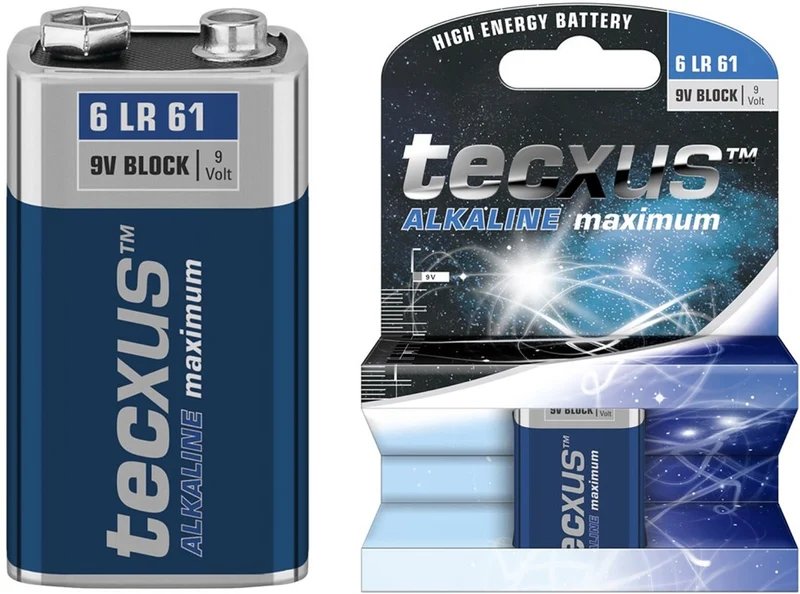 6LR61/6LP3146/9 V Block Batterie, 1 Stk. im Blister