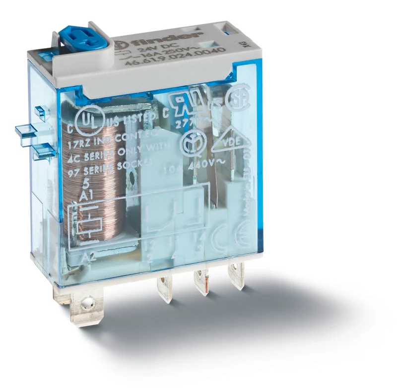 Finder 46 Serie 16A 24VDC Industrielles Mini-Relais - 46.61.9.024.0040