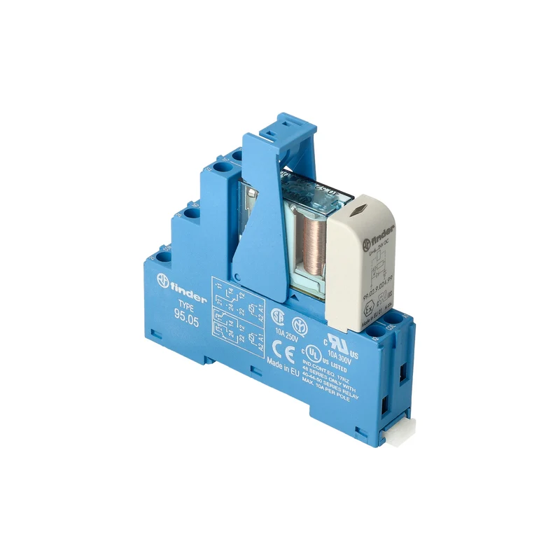 Finder 48.52 Duale Schnittstellenrelais 8A 24VDC AgNi LED - 48.52.7.024.0050