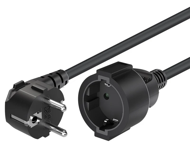 Verlängerungskabel Schutzkontakt, 10 m, Schwarz, (3*1,5 mm²)
