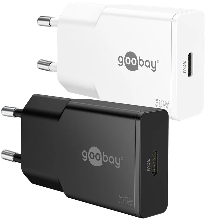 USB-C™ PD GaN Schnellladegerät Slim (30 W) schwarz
