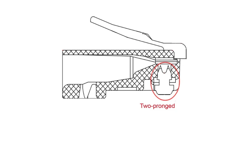 RJ45-Stecker, CAT 5e UTP ungeschirmt