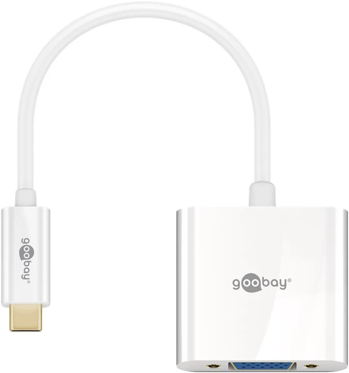 USB-C™-auf-VGA-Adapter, 0,2 m, weiß