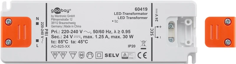 LED-Trafo 24 V (DC), 30 W