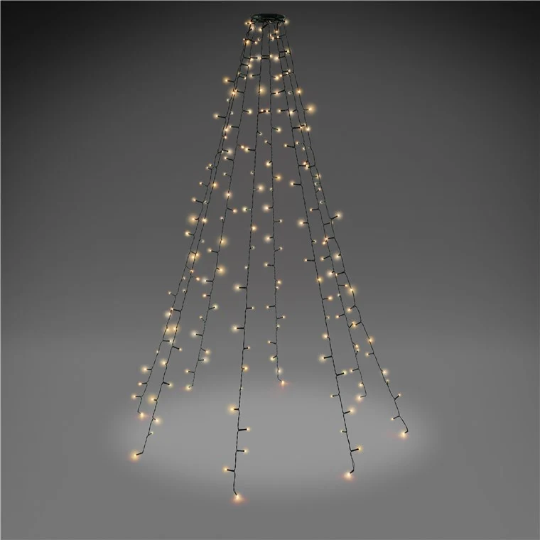200 LED-Baummantel mit Ring, 8x 1,5 m